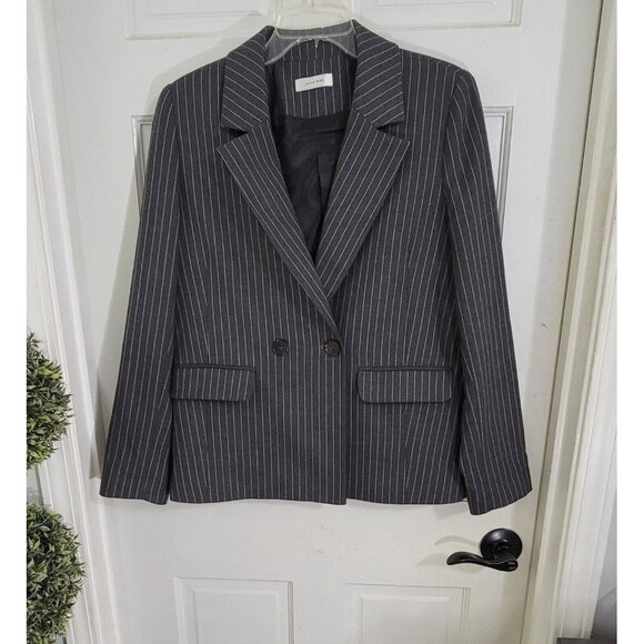 Anine Bing Womens Black Striped Double Breasted Blazer Long Sleeve Size S‎ - Picture 3 of 9